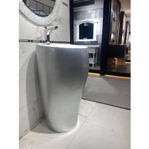 Duravit basin Solid stand with al-Fayez 49*47*90, silver