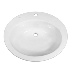 Ideal Standard Basin with sink, horizontal surface, 64×51, avalux white