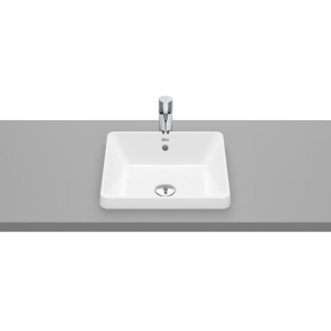 Roca Basin Above a horizontal surface a gap of 37 * 39 cm white