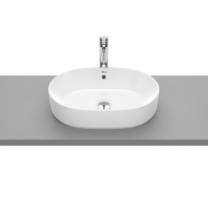 Roca Basin above the marble oval 390 * 550 white