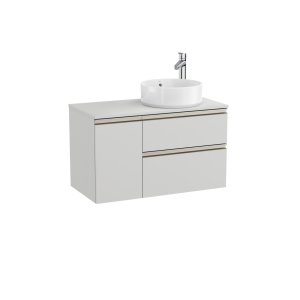 Roca Furniture bathroom unit with right sink 100 cm grey