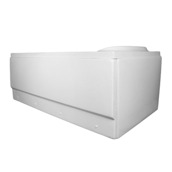 Duravit Dallas bathtub with pillow, large and small side, white, size 80 x 180