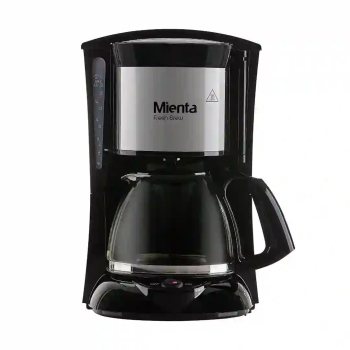 ماكينة تحضير القهوة ميانتا كوفي ميكرسعة 1.25 لتر فلتر دائم وملعقة للعيار مع الجهاز M31216A اسود