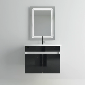 Beroia Furniture Bathroom unit with basin 60cm black BE-6001