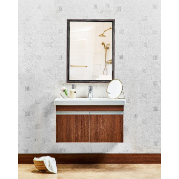 Wood Pro Furniture bathroom unit with basin 2 leaves 80 cm brown G-8030