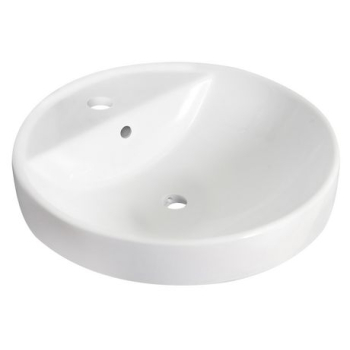 HansGrohe Basin with Freestanding Countertop with Open S-Tide Mixer Hole 45×45 White