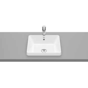 Roca Basin Above a horizontal surface a gap of 37 * 39 cm white