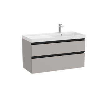 Roca Furniture bathroom unit with right sink 100 cm grey