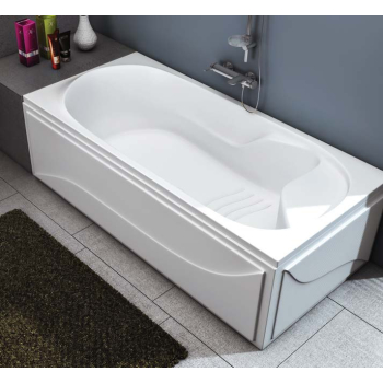 Ideal Standard Space bathtub with large and small sides, white, size 80×170